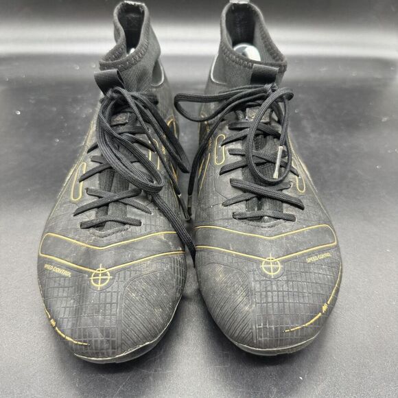 Nike SuperFly 8 Academy Black Gold Youth Size 5.5Y Soccer Turf Shoes DJ2854-007 - Picture 3 of 7